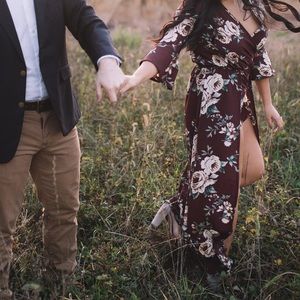 Francesca’s Miami High Low Floral Romper